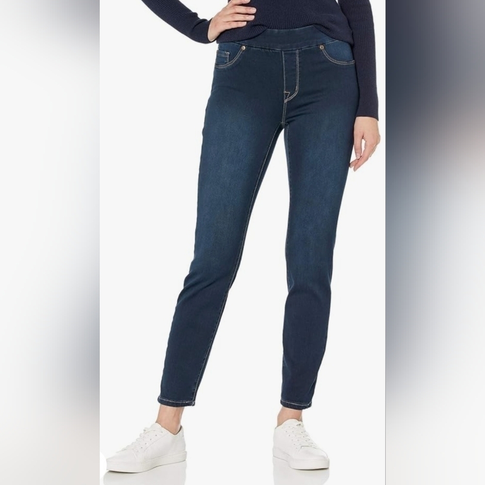 Tribal Pull On Skinny Ankle Jeans Size 8 Stretch Comfort Denim